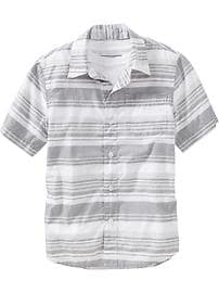 Boys Striped Short-Sleeve Shirts