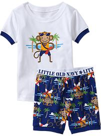 Monkey-Lifeguard PJ Sets for Baby