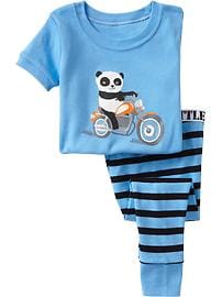 Panda-Motorcycle PJ Sets for Baby