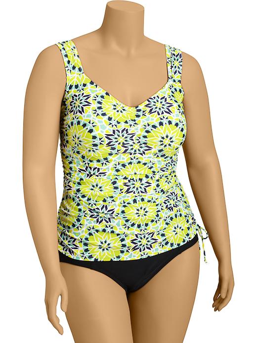 Old Navy Womens Plus Side Tie Tankini Tops