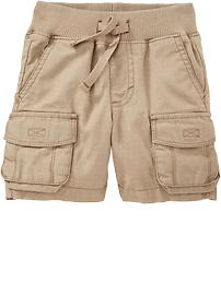 Ribbed-Waist Cargo Shorts for Baby