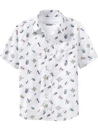 Boys Printed Short-Sleeved Shirts