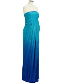 Maternity Ombre-Tube Maxi Dresses