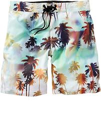Men's Printed-Hybrid Board Shorts