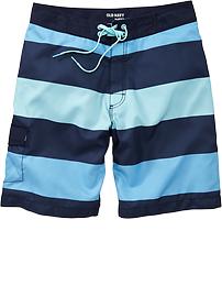 Men's Multi-Stripe Board Shorts