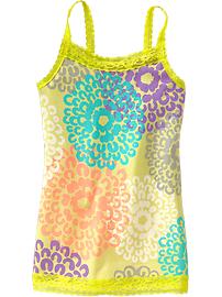 Girls Lace-Trim Camis