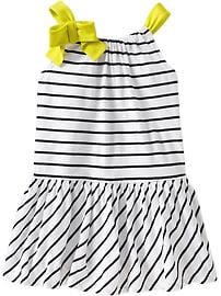 Bow-Tie Jersey Dresses for Baby