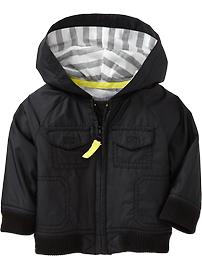 Jersey-Lined Hooded Windbreakers for Baby