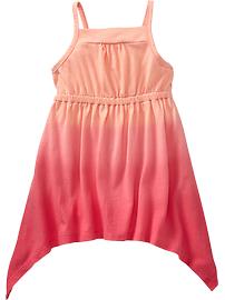 Ombré Sharkbite-Hem Dresses for Baby