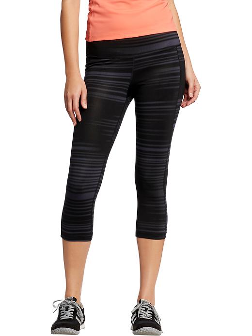 View large product image 1 of 2. Mid-Rise Compression Crops for Women
