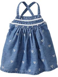 Pintucked Chambray Tops for Baby
