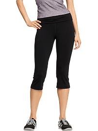 Women's Compression Fold-Over Capris (21")