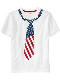 Boys Flag-Graphic Tees