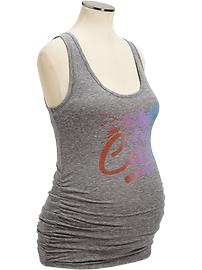 Maternity Printed-Graphic Tanks