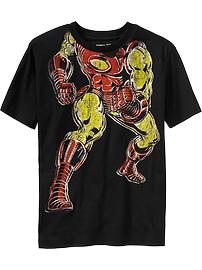 Boys Marvel Comics Iron Man Tees