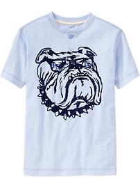 Boys Graphic Henleys