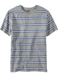 Men's Tri-Color-Stripe Classic Tees