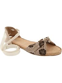 Women's Espadrille Lace-Up Sandals