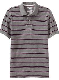 Men's Classic Striped-Pique Polos