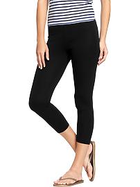 Women's Cropped-Jersey Leggings
