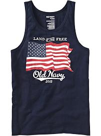 Men's Logo-Flag Graphic Tanks