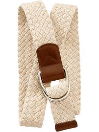 Men's Braided-Canvas Belts