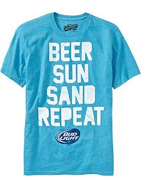 Men's Bud Light® "Beer Sun Sand Repeat" Tees