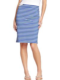 Women's Striped Jersey Pencil Skirts