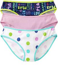 Girls Bikini-Underwear 3-Packs