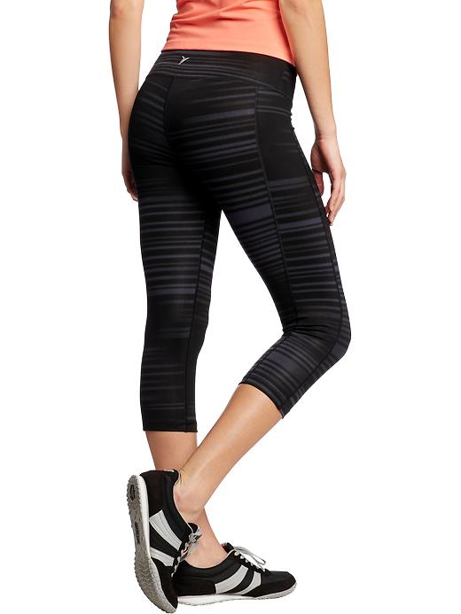 View large product image 2 of 2. Mid-Rise Compression Crops for Women