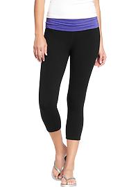 Women's Fold-Over Yoga Capris