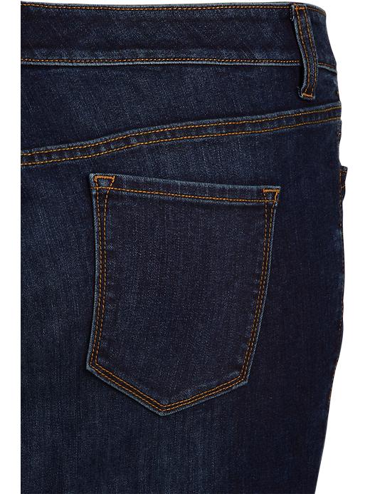 View large product image 2 of 3. Smooth & Slim Mid-Rise Straight Plus-Size Jeans