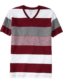 Men's Mixed-Stripe Vintage Tees