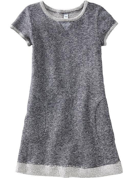 Old Navy Girls Terry Fleece Shift Dresses - Dark blue heather