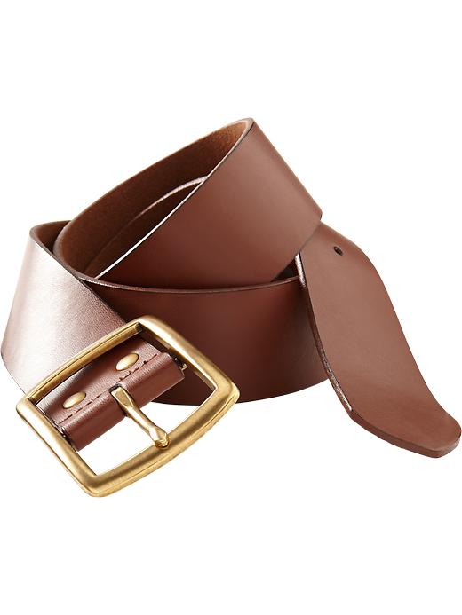 View large product image 1 of 1. Wide Buckled Belt