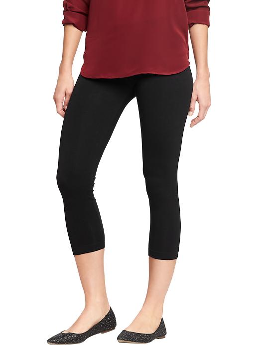View large product image 1 of 1. Cropped Jersey Leggings