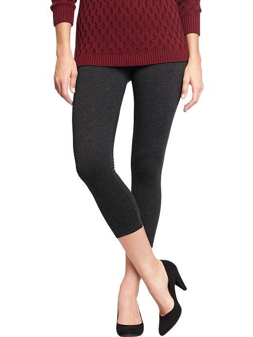 View large product image 1 of 2. Cropped Jersey Leggings