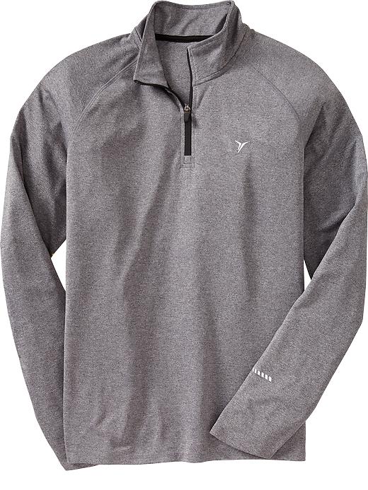 View large product image 1 of 1. Men's  Mock-Neck Running Pullovers