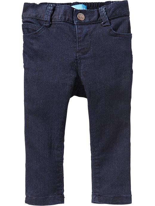 View large product image 1 of 1. Dark Wash Skinny Jeans for Toddler Girls