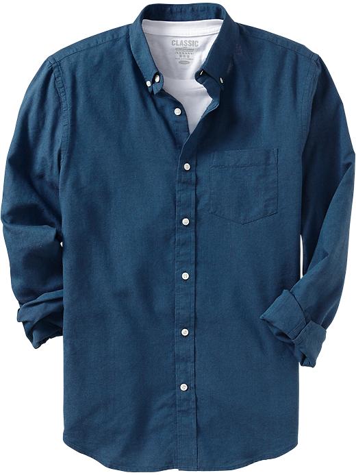 View large product image 1 of 1. Slim-Fit Oxford Shirt For Men