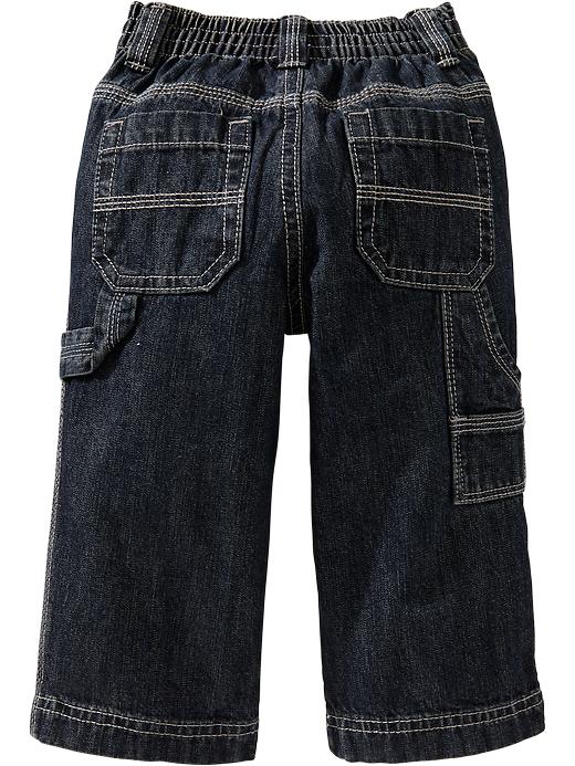 View large product image 2 of 2. Dark-Wash Painter Jeans for Toddler