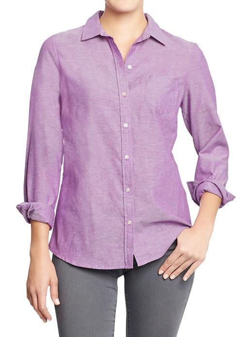 old navy womens oxford shirts purple old navy pointed collar seven ...