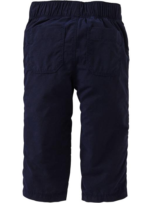 View large product image 2 of 2. Poplin Roll-Up Pants for Baby