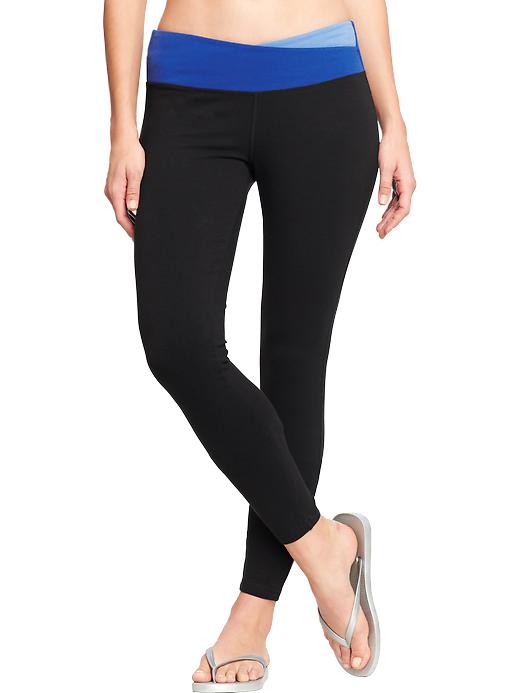 View large product image 1 of 1. Adjustable-Rise Go-Dry Yoga Pants for Women