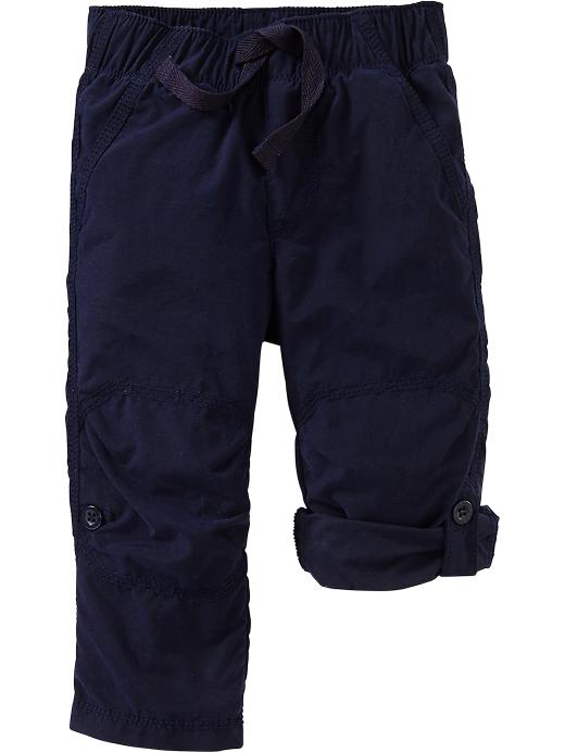 View large product image 1 of 2. Poplin Roll-Up Pants for Baby