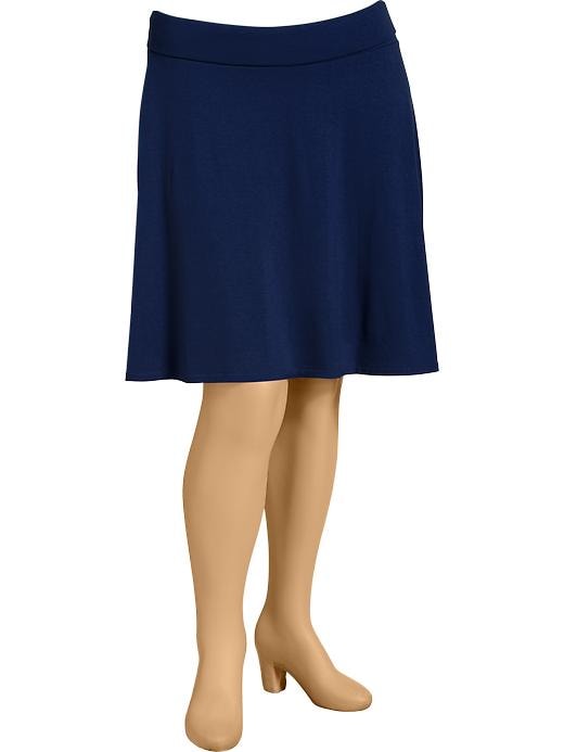 View large product image 1 of 1. Women's Plus Jersey-Knit Skirts