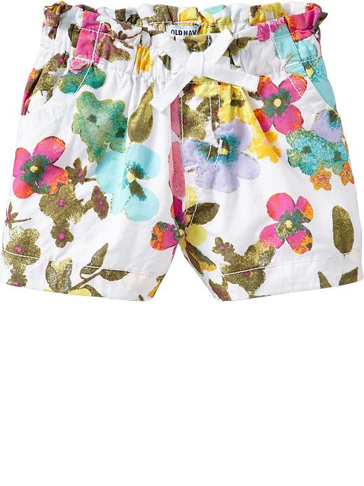 View large product image 1 of 1. Pull-On Poplin Shorts for Baby