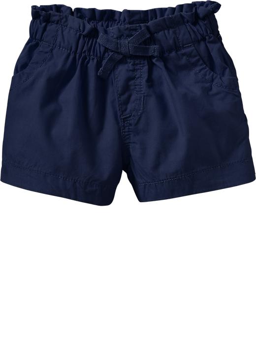 View large product image 1 of 1. Pull-On Poplin Shorts for Baby