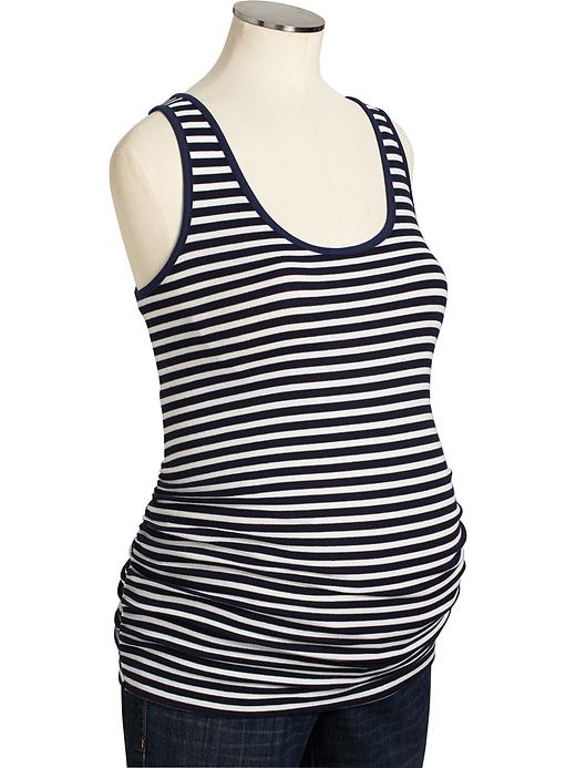 View large product image 1 of 1. Maternity Rib-Knit Tanks