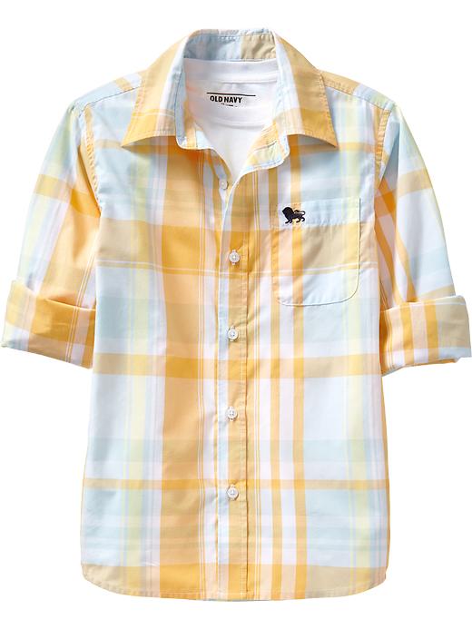 View large product image 1 of 1. Boys Plaid Shirts